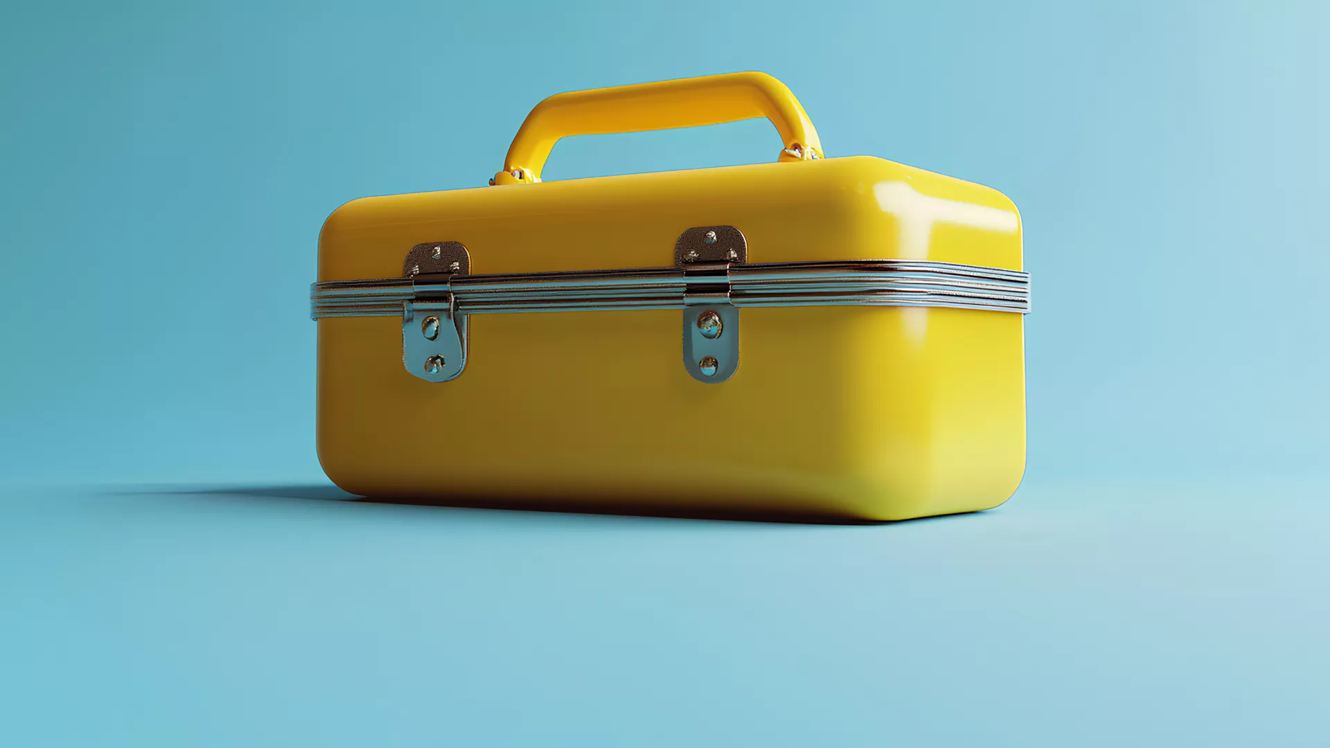 Image of a yellow toolbox