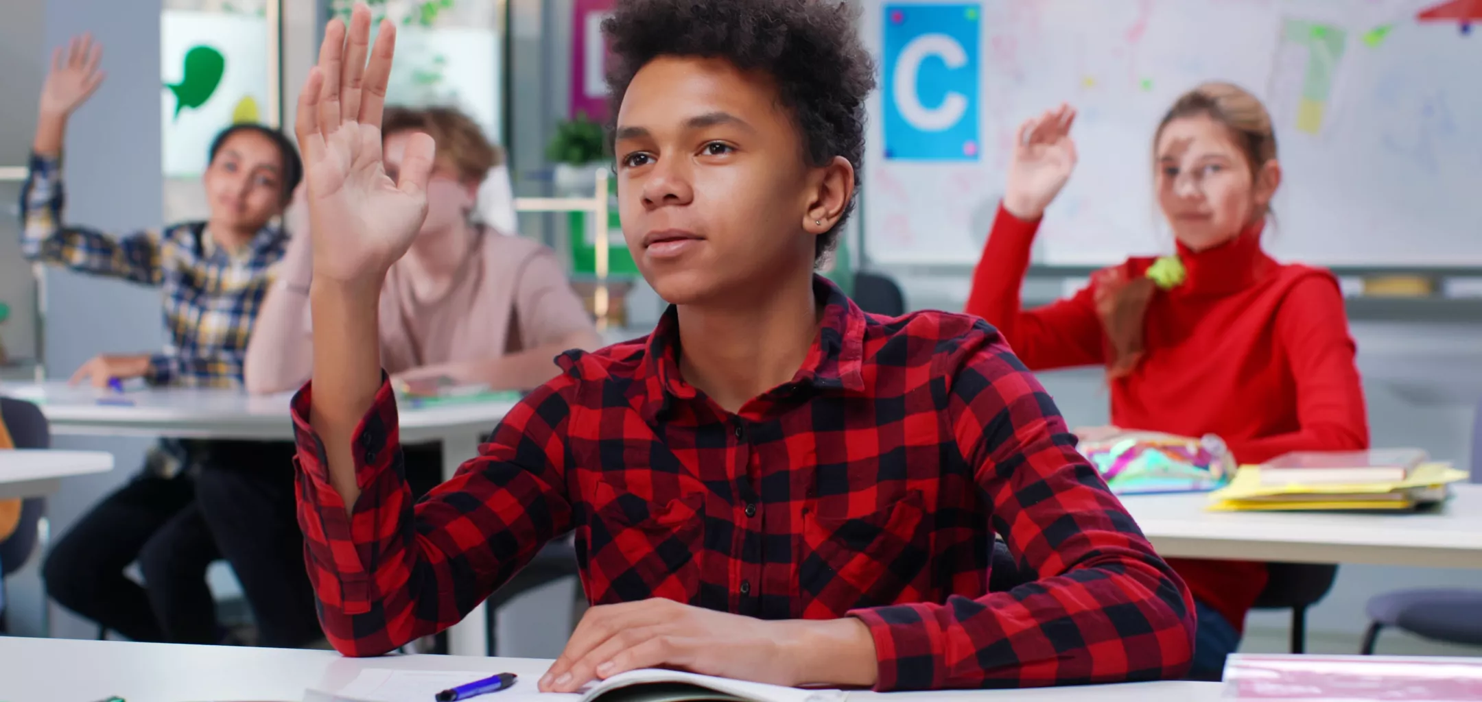 Students in a classroom