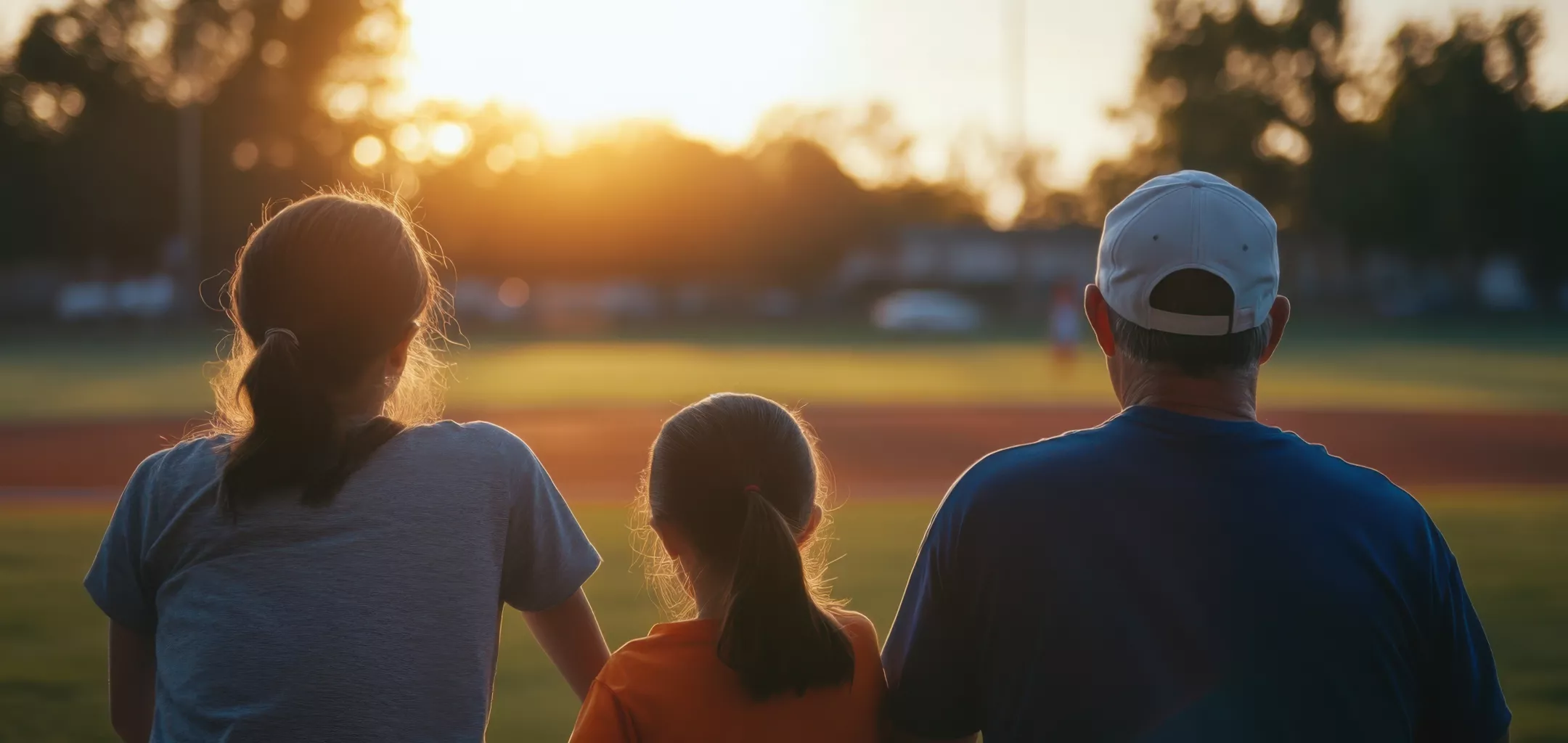 Parents watching their children play sports, supporting from the sidelines. 
